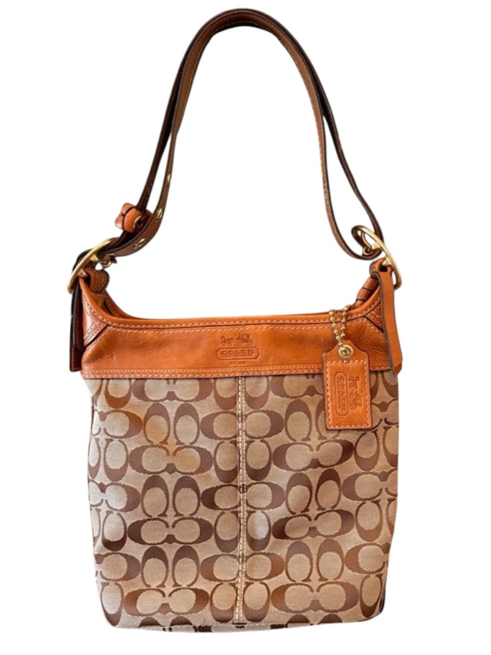Coach Bleeker Bucket Signature Jacquard Shoulder Crossbody 1941 Upgrades Plus 👜
